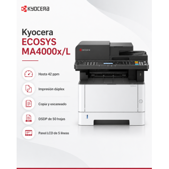Beneficios principales del Kyocera ECOSYS MA4000x/L