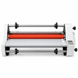Laminadora de Rollo V480, portada frontal sobre fondo blanco