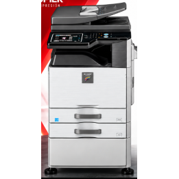 Sharp MX-2615N frontal con ADF, dos bandejas y mesa base