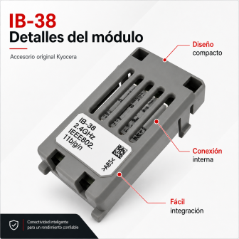 Detalles del módulo inalámbrico Kyocera IB-38