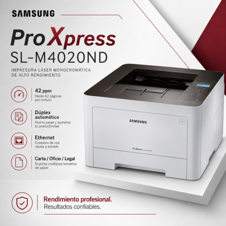 Gráfica Samsung ProXpress de alto rendimiento