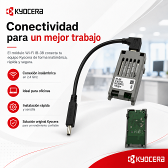 Conectividad inalámbrica para oficinas con Kyocera IB-38