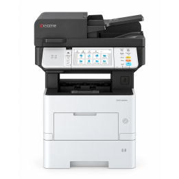 Kyocera ECOSYS MA5500ifx vista frontal completa sobre fondo blanco