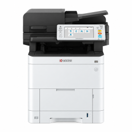 Kyocera ECOSYS MA4000cix vista frontal completa sobre fondo blanco