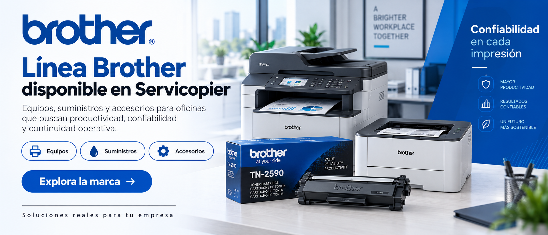 Brother: equipos, suministros y accesorios