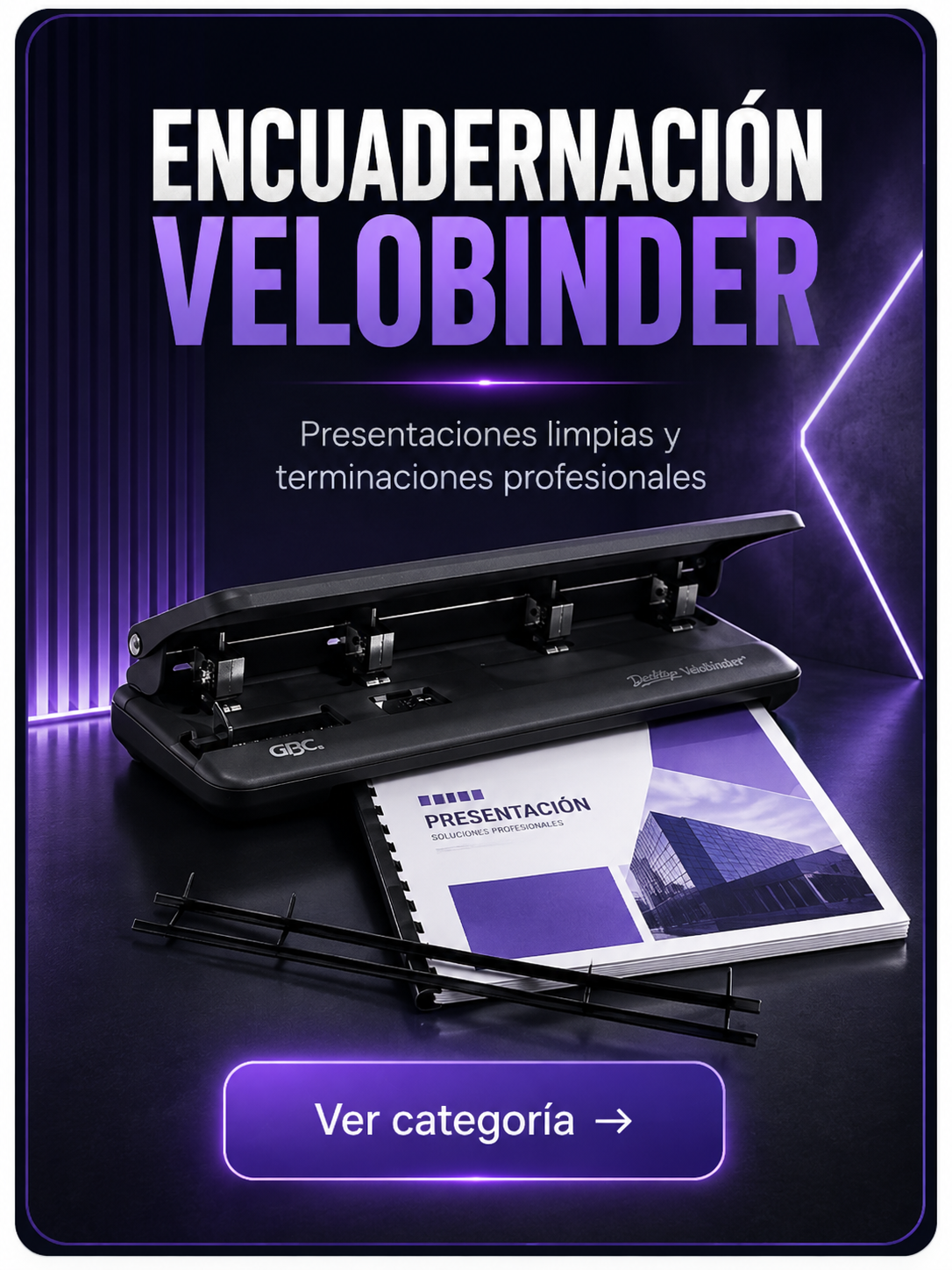 Encuadernación Velobinder
