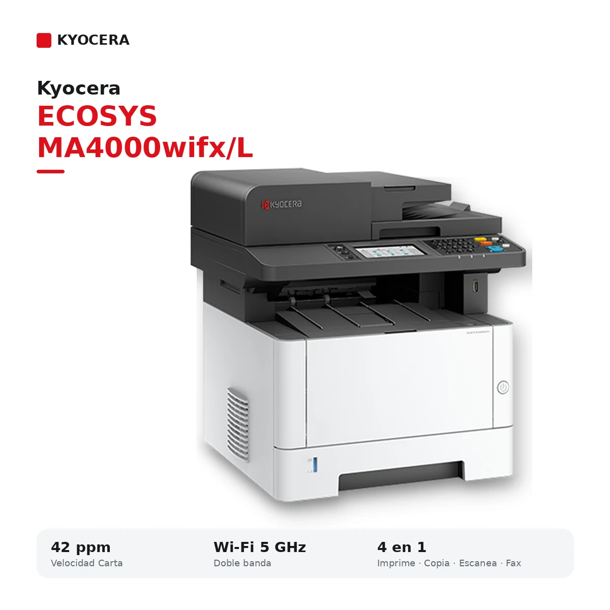 Kyocera ECOSYS MA4000wifx/L multifuncional láser monocromática