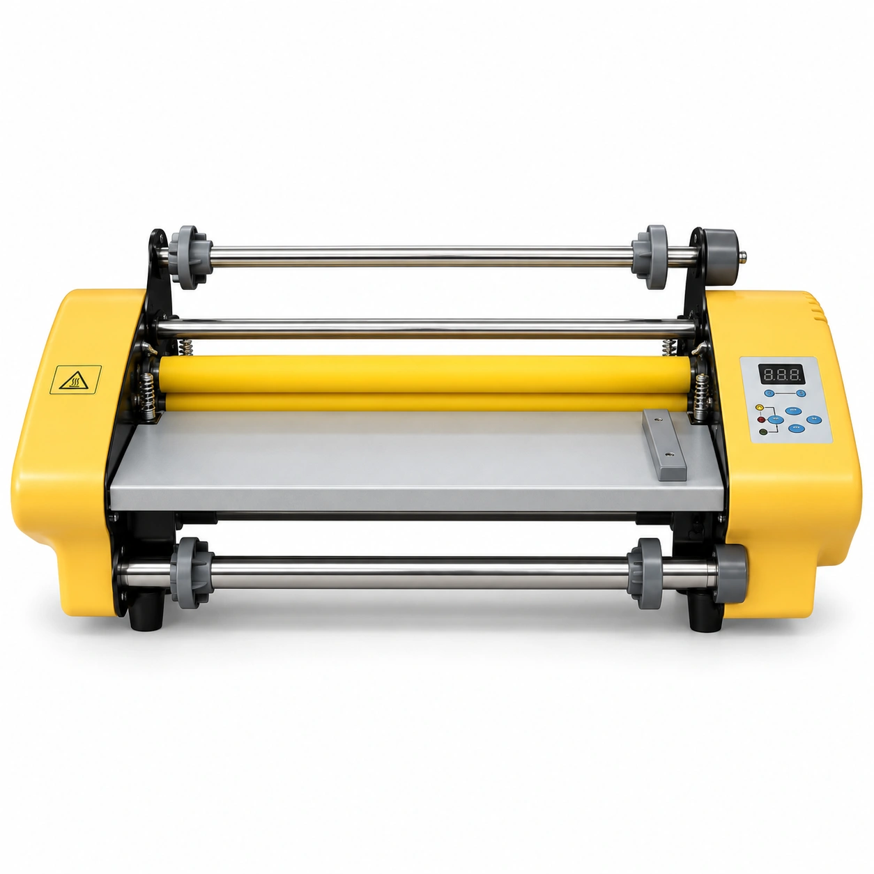 Laminadora de Rollo RM358, portada frontal sobre fondo blanco