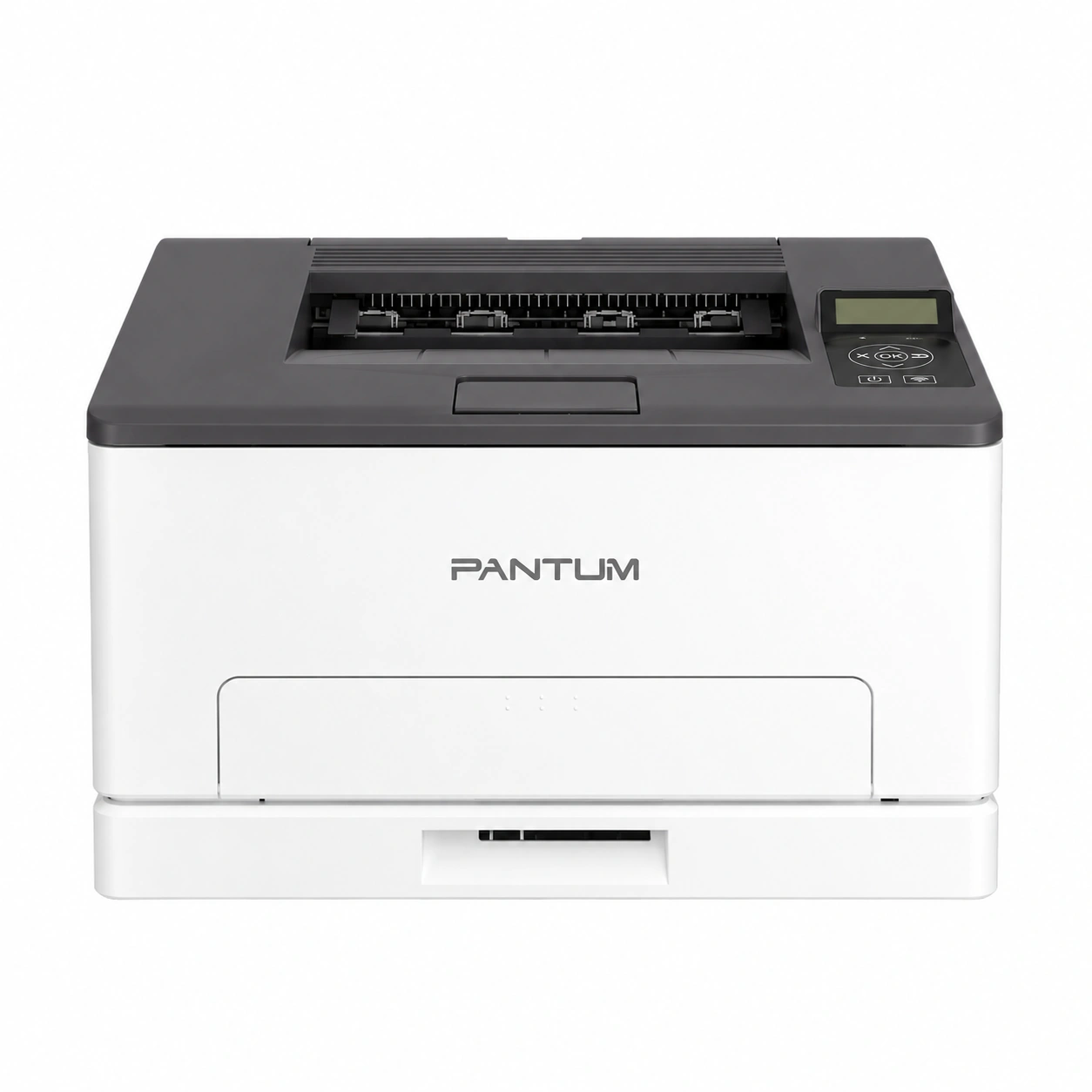Pantum CP1100DW, vista frontal sobre fondo blanco