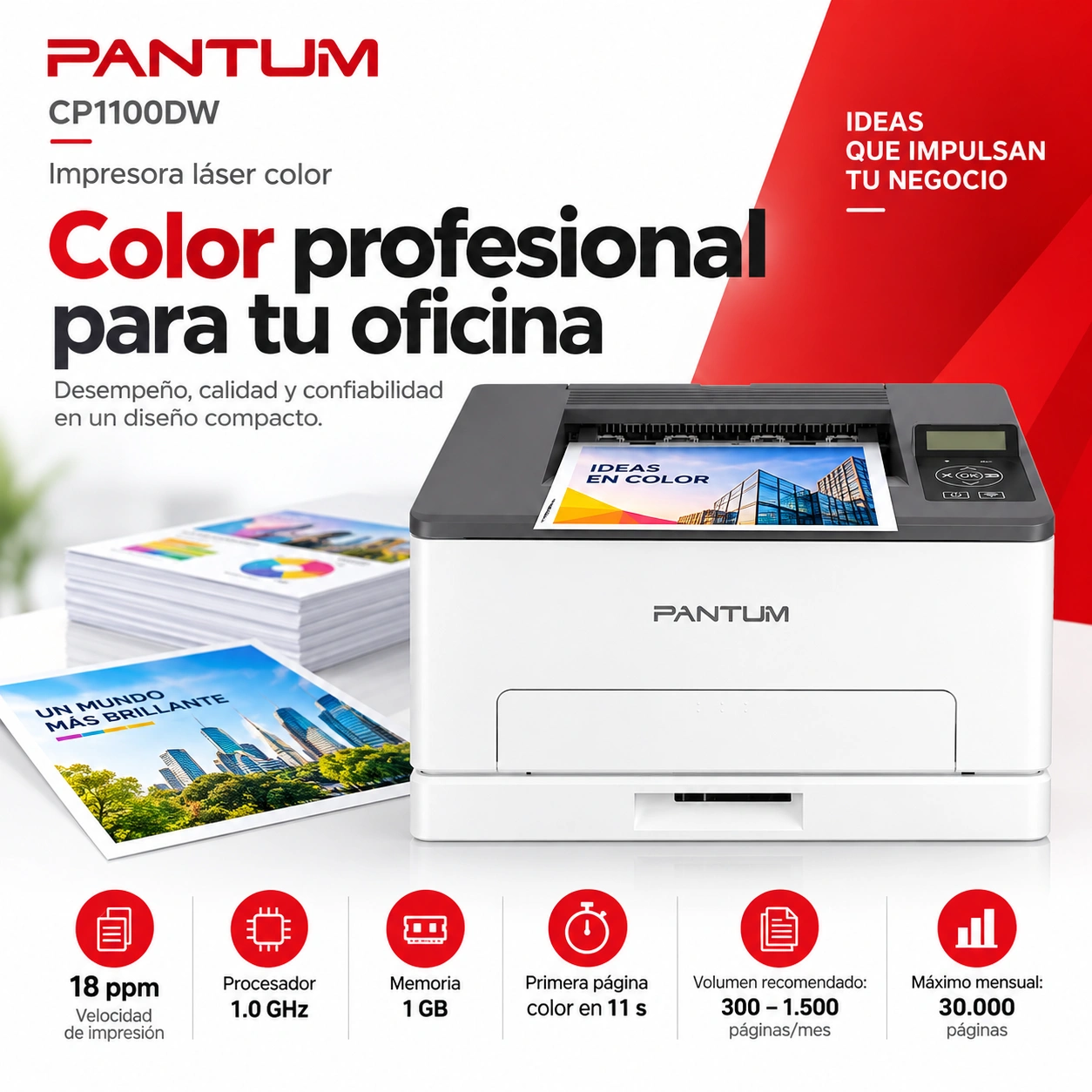 Pantum CP1100DW color profesional para oficina