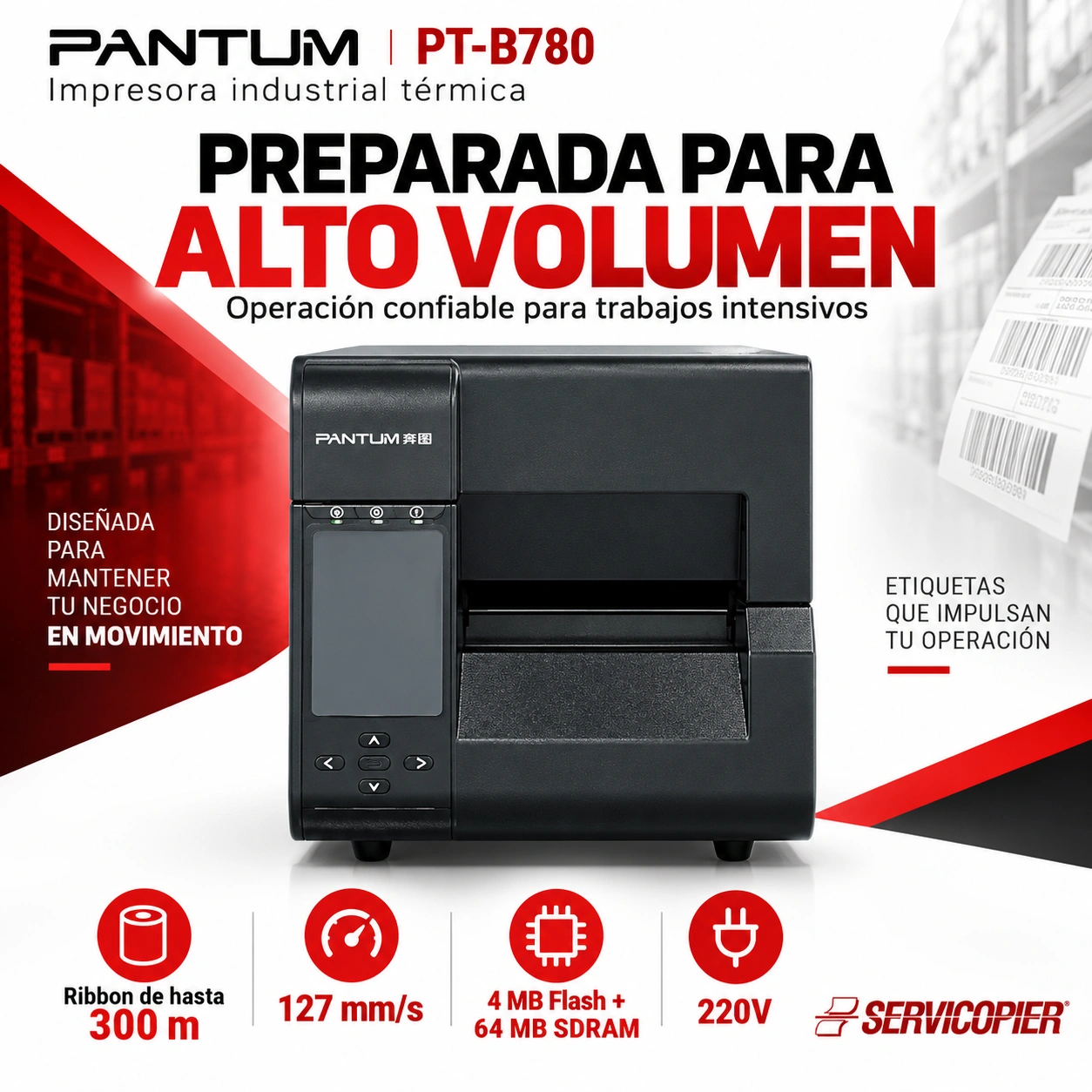 Pantum PT-B780 para alto volumen industrial